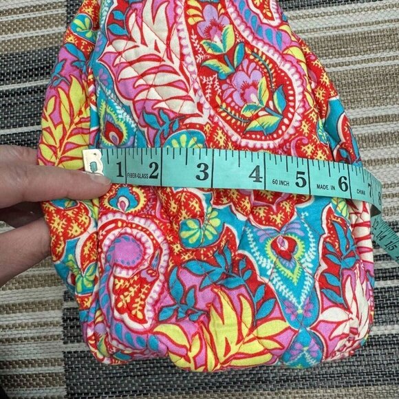 Vera Bradley Women's Glenna Shoulder Bag Zippered Paisley In Paradise Multicolor - Picture 10 of 11